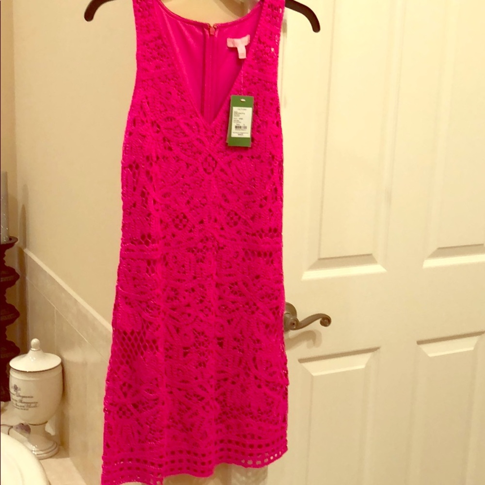 Lilly Pulitzer knit crochet shift dress